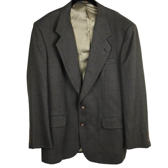 Oscar de la Renta Men’s Tailored Blazer Classic Houndstooth‎ Pattern L - Picture 1 of 14